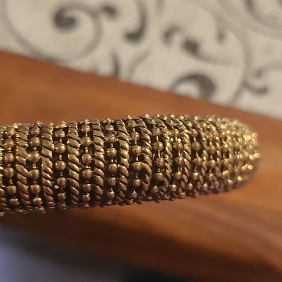 Elegant Gold and Multicolor Bangle Bracelet - Picture 5 of 8